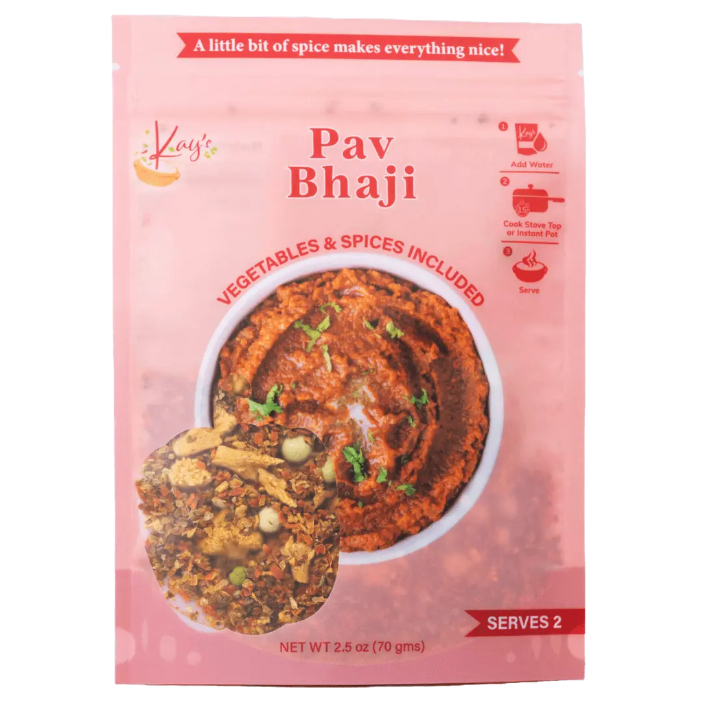 Pav Bhaji – Just Add Water for Iconic Mumbai Street Food Grocery Kay's Curries 2-servings