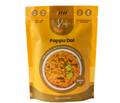 Kay's Curries Pappu Dal red lentil dal kit, front packaging, allergen-free Indian meal kit made in USA
