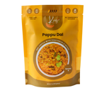 Kay's Curries Pappu Dal red lentil dal kit, front packaging, allergen-free Indian meal kit made in USA
