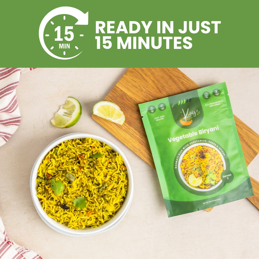 Vegetable Biryani Kit - Vegan, Allergen-Free Meal